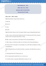Đề thi học kì 1 Văn 6 Kết nối tri thức - Đề số 2